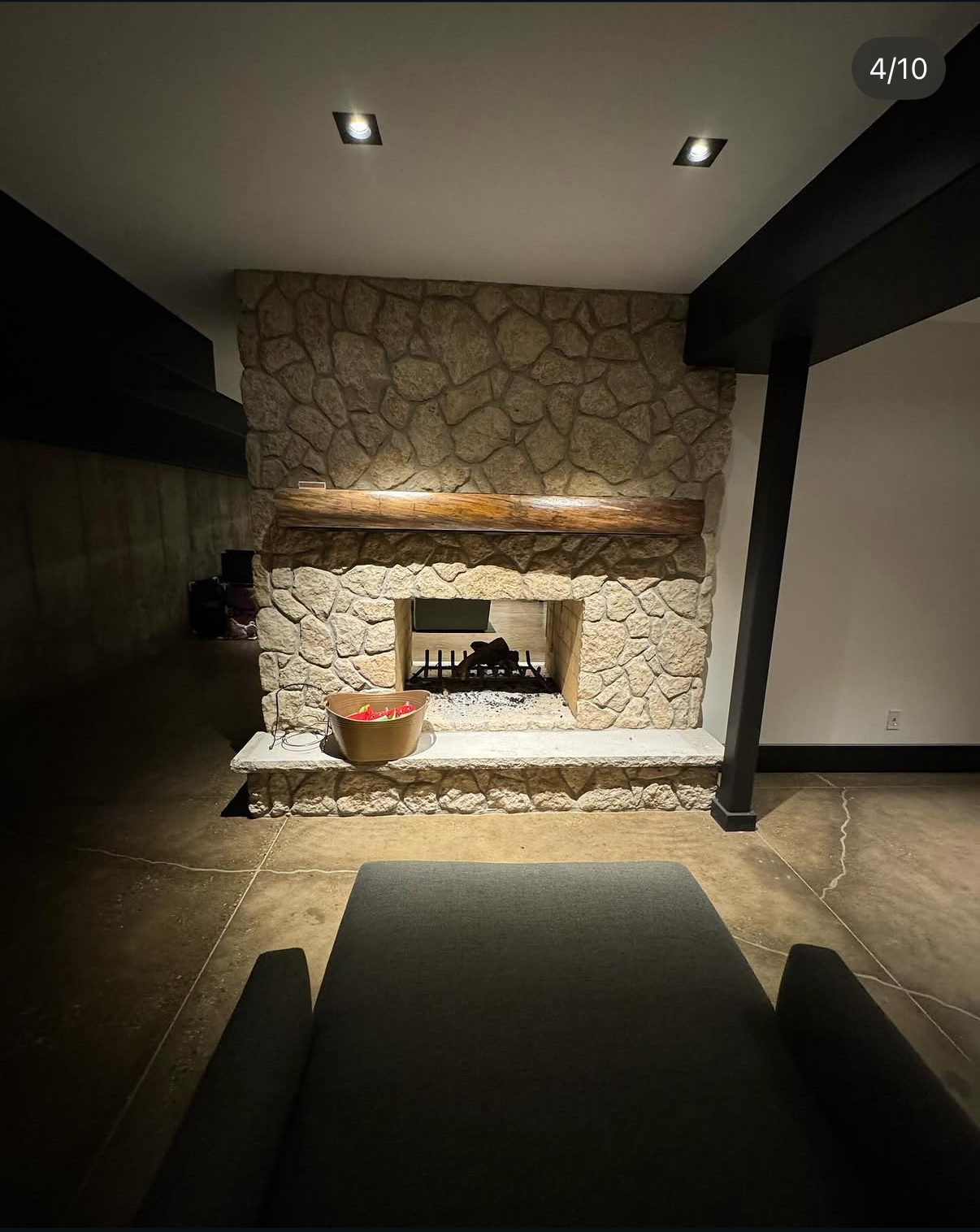 Custom fireplace installation by Roman Brothers Landscaping — Southeast Wisconsin