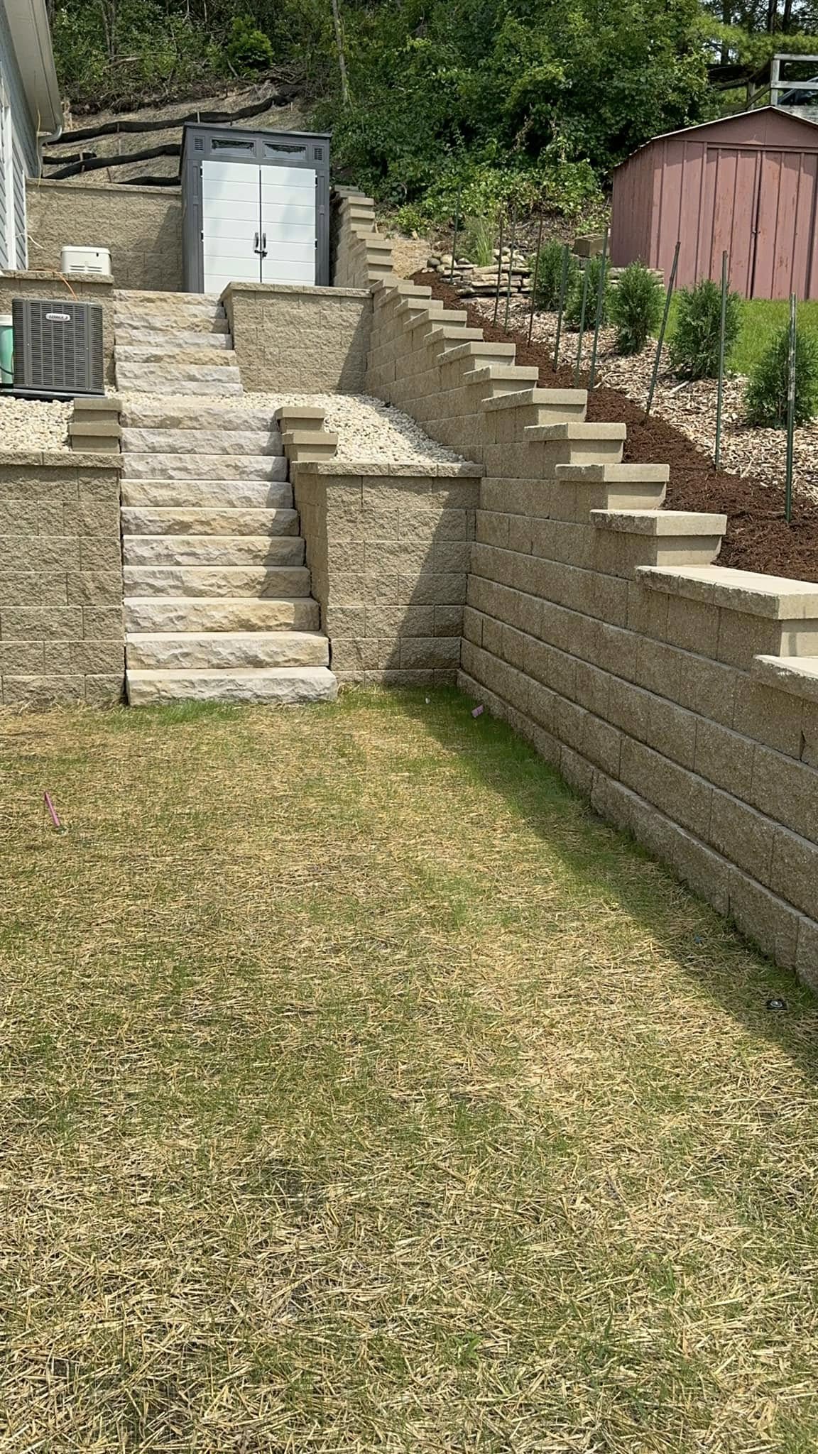 Custom retaining wall by Roman Brothers Landscaping — Southeast Wisconsin
