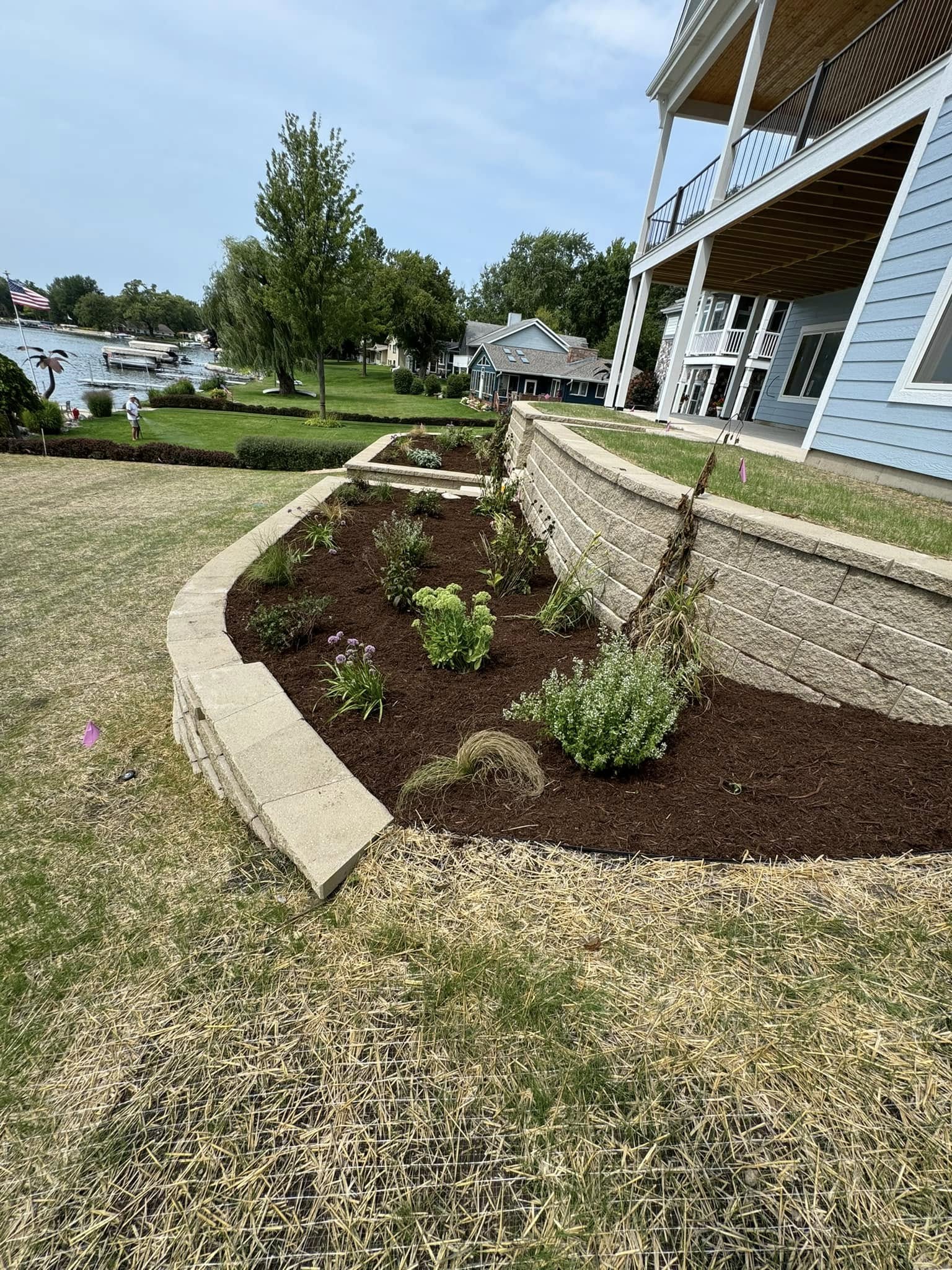 Custom retaining wall by Roman Brothers Landscaping — Southeast Wisconsin