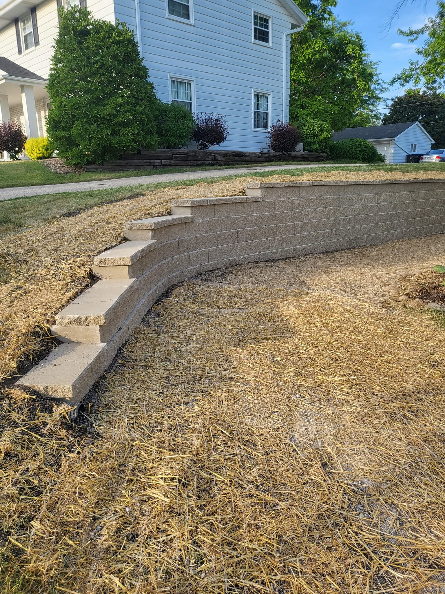 Custom retaining wall by Roman Brothers Landscaping — Southeast Wisconsin