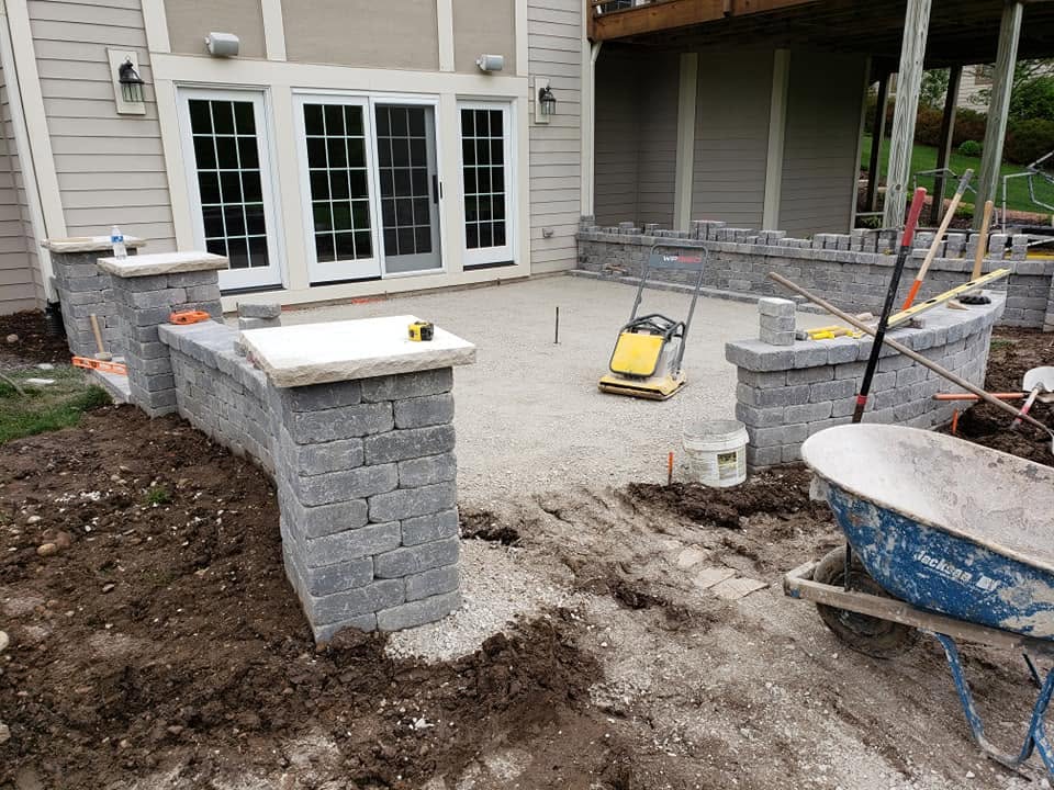 Custom retaining wall by Roman Brothers Landscaping — Southeast Wisconsin