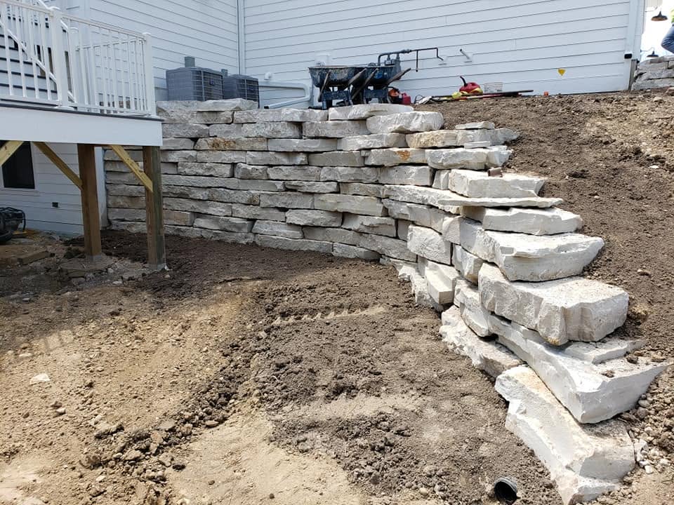 Custom retaining wall by Roman Brothers Landscaping — Southeast Wisconsin