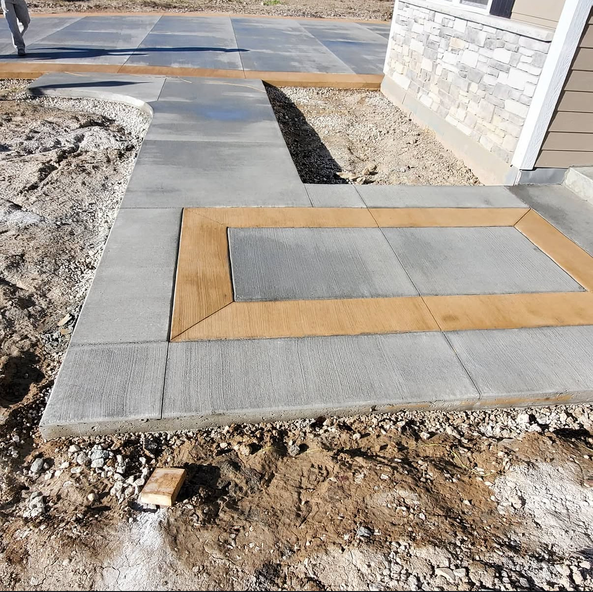 Custom stone walkway by Roman Brothers Landscaping — Southeast Wisconsin