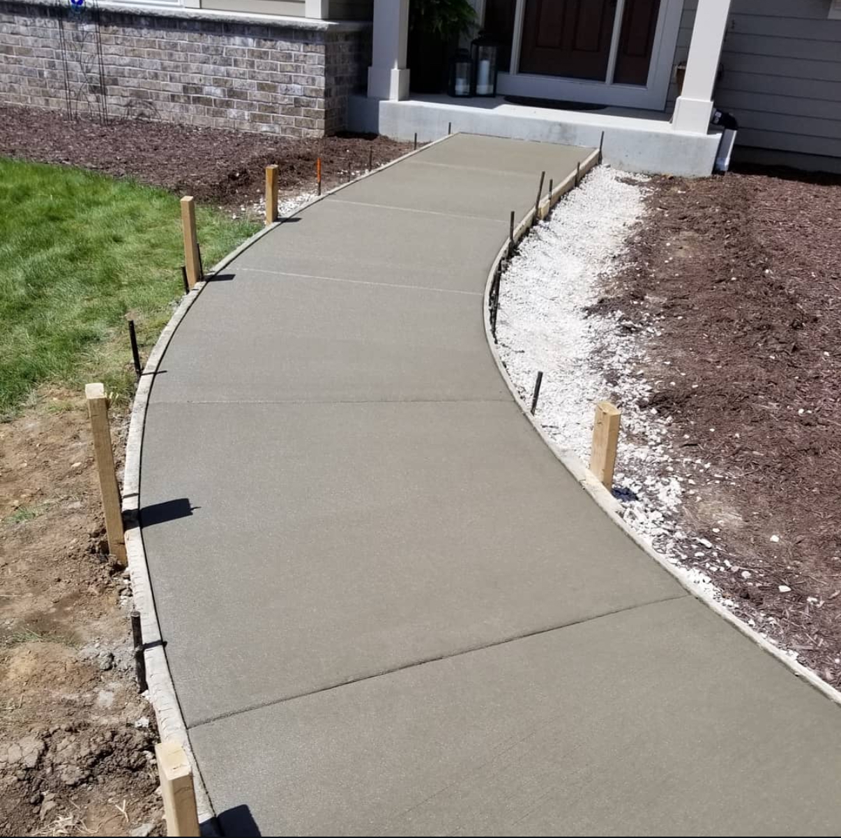 Custom stone walkway by Roman Brothers Landscaping — Southeast Wisconsin